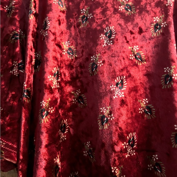 Natural Life red velvet mini dress - Picture 2 of 3